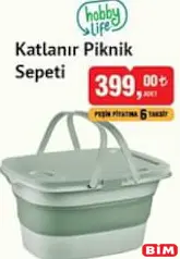 HOBBY LİFE KATLANIR PİKNİK SEPETİ HOBBY LİFE KATLANIR PİKNİK SEPETİ